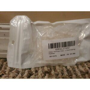 Outus 100 Pack Clear Rubber Earring Safety Backs Clutch Earring Pad New Sealed